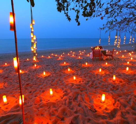 Viaggio alle Maldive per gruppi privati e famiglie - Cena a lume di candela
