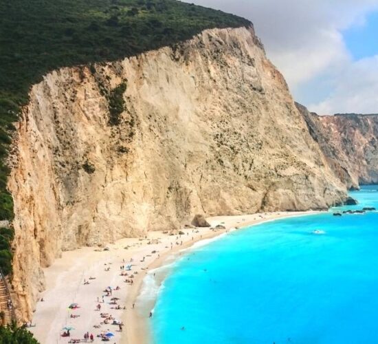 Viaggio di organizzato in Grecia - La spiaggia di Porto Katsiki a Lefkada